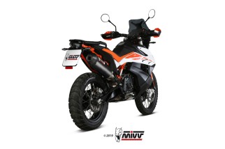 Silencieux MIVV Oval carbone/casquette carbone KTM 790 Adventure