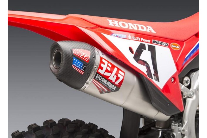 Silencieux YOSHIMURA RS-12 Signature Series inox/carbone - Honda CRF250R/RX