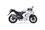 Silencieux IXIL Hexoval Xtrem inox / alu noir - Kawasaki Ninja 250R - OK7034VSE