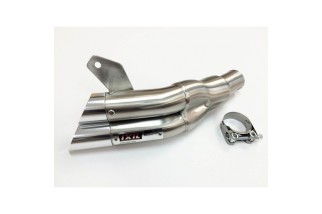 Silencieux IXIL Dual Hyperlow L2X inox / alu poli - Honda CB600F-S - XH6348V