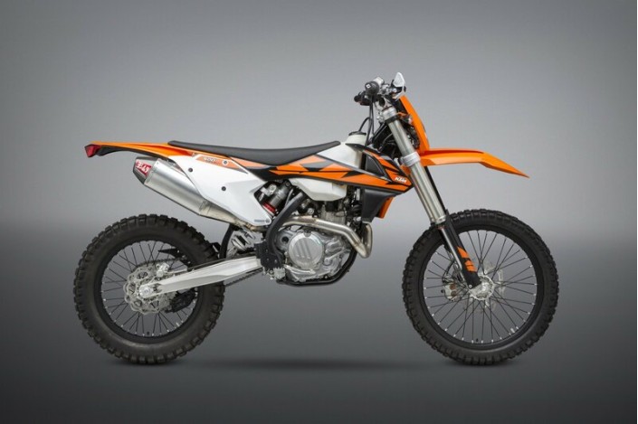 Silencieux YOSHIMURA RS-4 Signature Series aluminium/casquette carbone KTM/Husqvarna