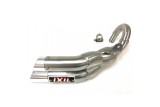 Silencieux IXIL Dual Hyperlow L2X inox / alu poli - Aprilia CR125 - XA0319V